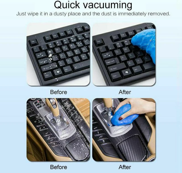 Alt view image 6 of 7 - 2 Pack Keyboard Cleaning Slimy Gel Universal Cleaner Quick Remove Dust Hair Germ