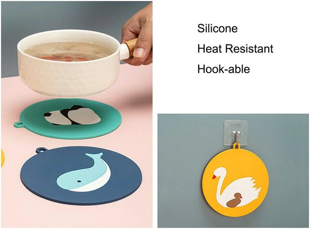 Alt view image 4 of 5 - Silicone Heat Resistant Placemat Plate Coaster Pad Cup Table Bowl Pot Mat