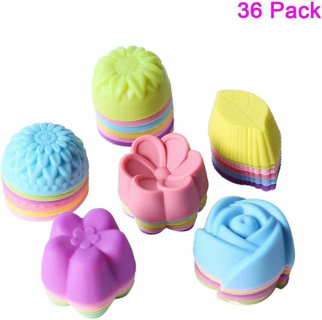 Main image of 36 PCS Reusable Non-stick Silicone Baking Muffin Cupcake Chocolate Cups