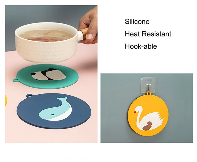 Alt view image 3 of 4 - Silicone Heat Resistant Placemat Plate Coaster Pad Cup Table Bowl Pot Mat