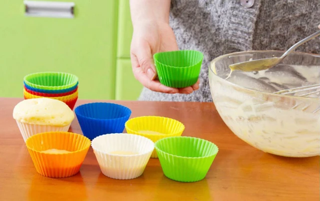 Alt view image 5 of 5 - 36 PCS Reusable Non-stick Silicone Baking Muffin Cupcake Chocolate Cups