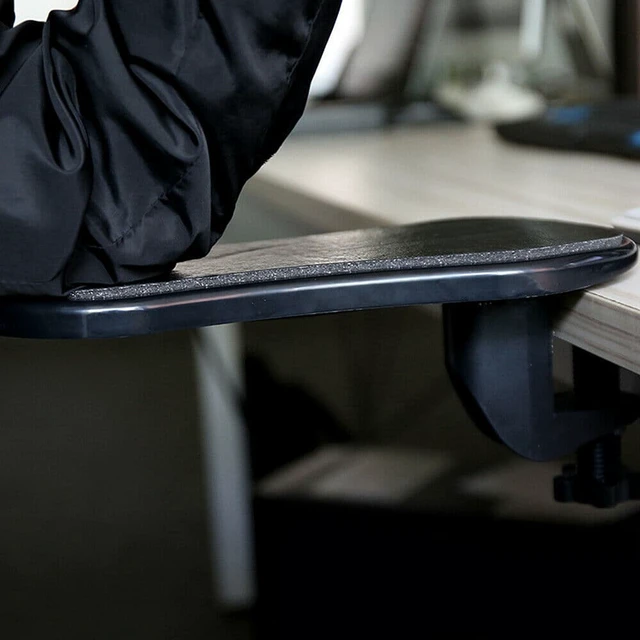 Alt view image 7 of 7 - Attachable Armrest Pad Desk Computer Table Arm Support Mouse Pads Arm Wrist