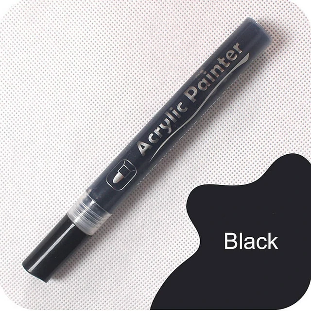 Alt view image 3 of 5 - Acrylic Paint Marker Pens Set Pebble, Rock & Stone painting,Scrapbooking,Fabric ( 6 Pack)