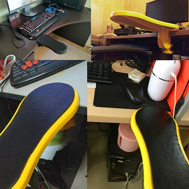 Alt view image 4 of 6 - Attachable Armrest Pad Desk Computer Table Arm Support Mouse Pads Arm Wrist