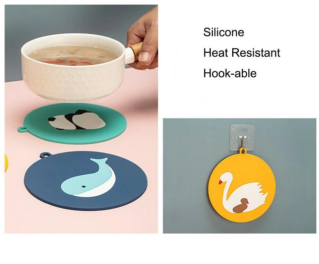 Alt view image 2 of 2 - Silicone Heat Resistant Placemat Plate Coaster Pad Cup Table Bowl Pot Mat