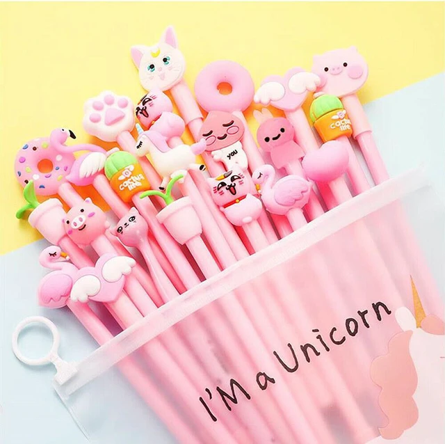 Main image of 20pcs/lot Cute Office School Accessories 0.5mm Pen Gel Pens + Organizer Bag