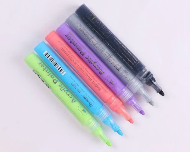 Alt view image 4 of 7 - Acrylic Paint Marker Pens Set Pebble, Rock & Stone painting,Scrapbooking,Fabric