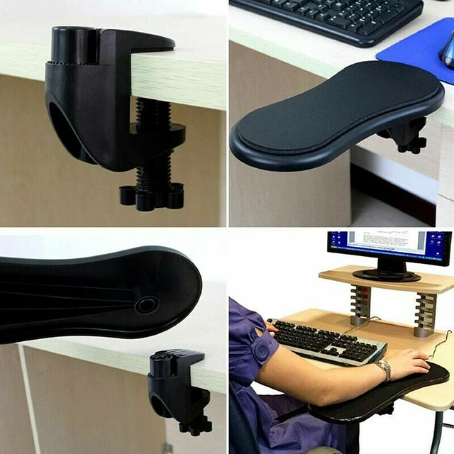 Alt view image 6 of 6 - Attachable Armrest Pad Desk Computer Table Arm Support Mouse Pads Arm Wrist