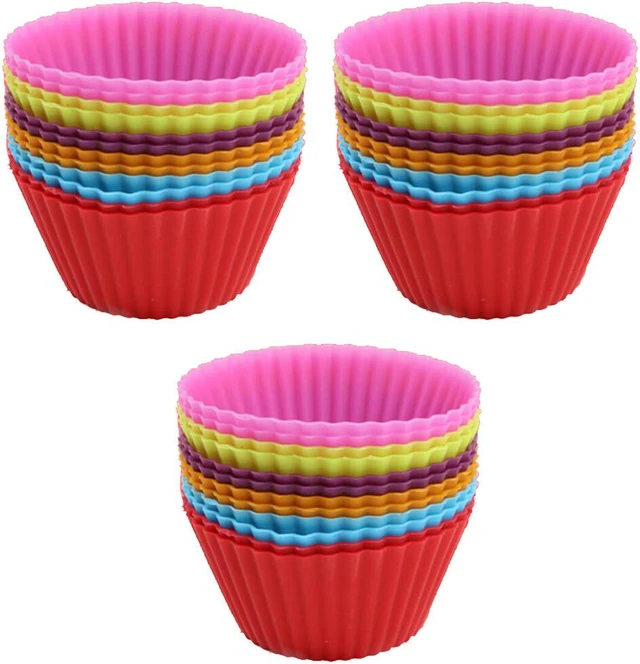 Main image of 36 PCS Reusable Non-stick Silicone Baking Muffin Cupcake Chocolate Cups
