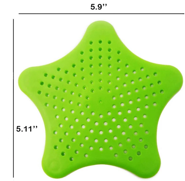 Alt view image 3 of 7 - 8 Pack Silicone Starfish Molded Drain Cover Sink Strainers Kitchen Bathroom