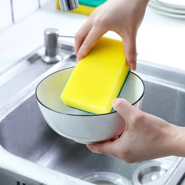 Alt view image 2 of 5 - Sponge Eraser Cleaning Pads Dish Washing Stains Removing Kitchen(20 Pack)
