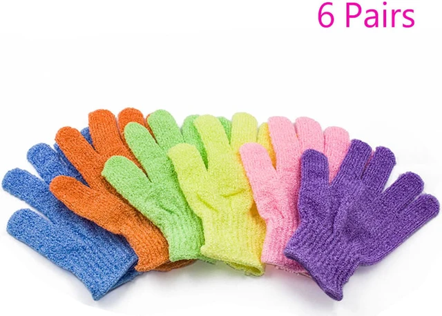 Main image of Exfoliating Spa Bath Gloves Shower Soap Clean Hygiene( 6 Pairs)
