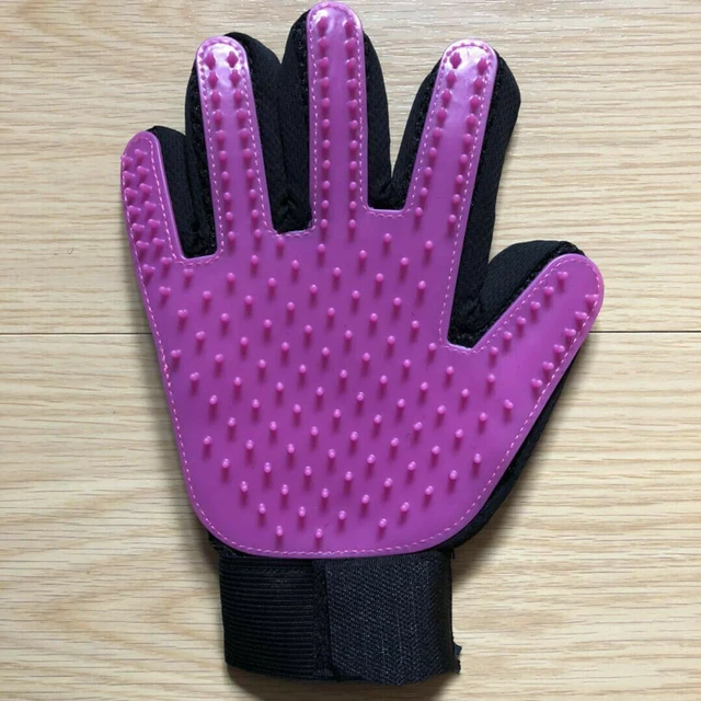 Alt view image 2 of 7 - Pet Dog Cat Deshedding Brush Grooming Glove Massage Hair Fur Removal(2 Pairs)