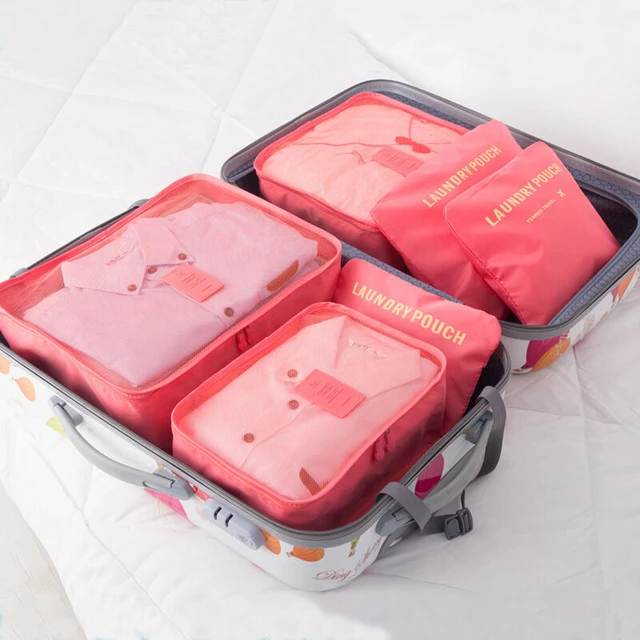 Alt view image 2 of 7 - 9Pcs Waterproof Clothes Storage Bags Packing Cube Travel Luggage Organizer Pouch
