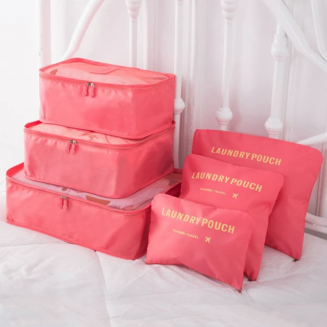 Main image of 9Pcs Waterproof Clothes Storage Bags Packing Cube Travel Luggage Organizer Pouch
