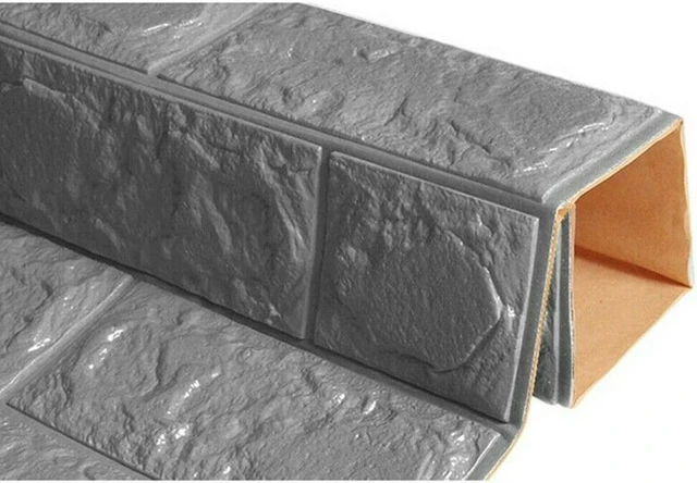 Main image of Premium PE Foam 3D Self Adhesive DIY Large Panels Wall Stickers Embossed Brick