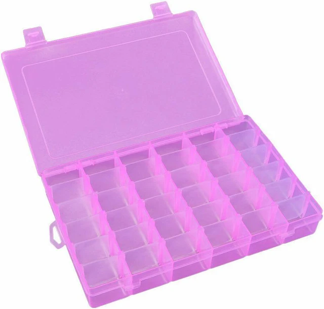 Main image of 36 Grid Box Storage Organizer Case Display Collection w/ Adjustable Divider Big
