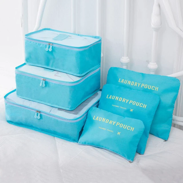 Main image of 9Pcs Waterproof Clothes Storage Bags Packing Cube Travel Luggage Organizer Pouch