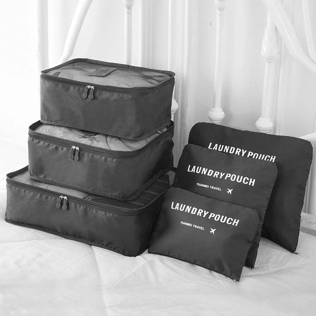 Main image of 9Pcs Waterproof Clothes Storage Bags Packing Cube Travel Luggage Organizer Pouch