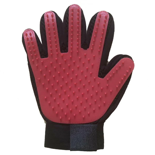Alt view image 2 of 7 - Pet Dog Cat Deshedding Brush Grooming Glove Massage Hair Fur Removal(2 Pairs)