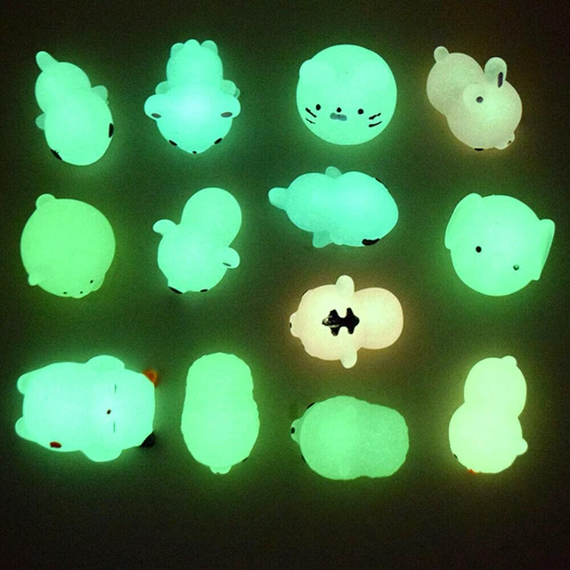 Alt view image 6 of 7 - 50 Squishy Lot Glow-in-the-dark Rising Fidget Cute Animal Hand Toy