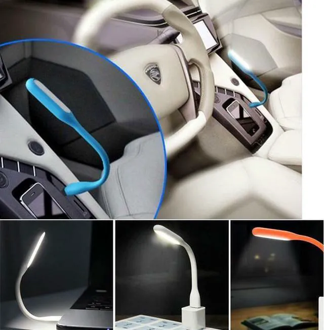 Alt view image 6 of 7 - 10 PCS Flexible Bright Mini USB LED Light Lamp for Notebook Laptop Desk Reading