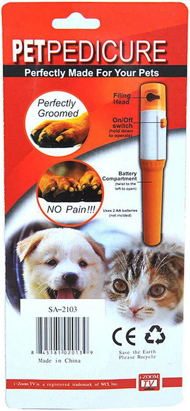 Alt view image 5 of 5 - Pet Dog Cat Nail Trimmer Grooming Tool Care Grinder Electric Clipper Kit Bundle