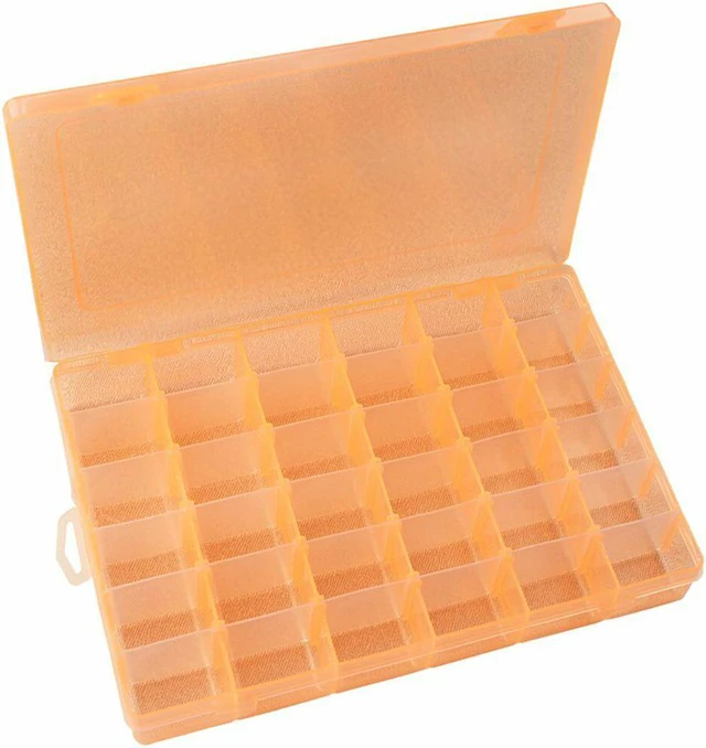 Main image of 36 Grid Box Storage Organizer Case Display Collection w/ Adjustable Divider Big