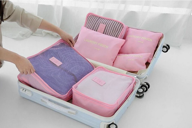 Alt view image 2 of 7 - 9Pcs Waterproof Clothes Storage Bags Packing Cube Travel Luggage Organizer Pouch