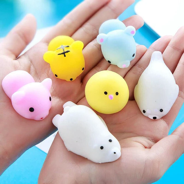 Alt view image 4 of 7 - 50 Squishy Lot Normal Rising Fidget Cute Animal Hand Toy