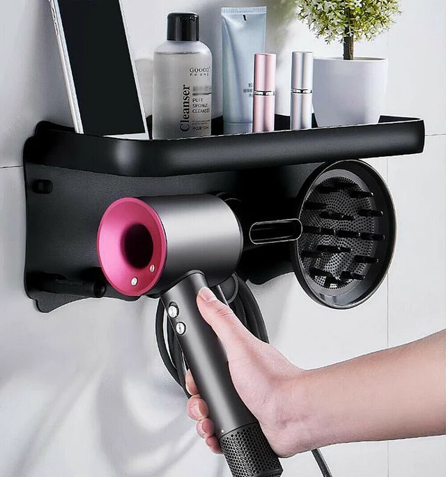 Alt view image 7 of 7 - Magnetic For Dyson Supersonic Hair Dryer Accessories Wall Mount Holder Hanger