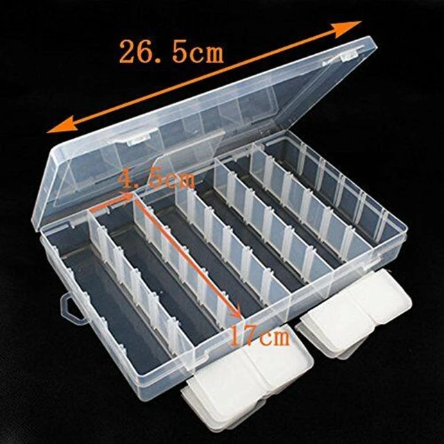 Alt view image 4 of 4 - 36 Grid Box Storage Organizer Case Display Collection w/ Adjustable Divider Big