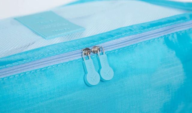 Alt view image 6 of 7 - 9Pcs Waterproof Clothes Storage Bags Packing Cube Travel Luggage Organizer Pouch