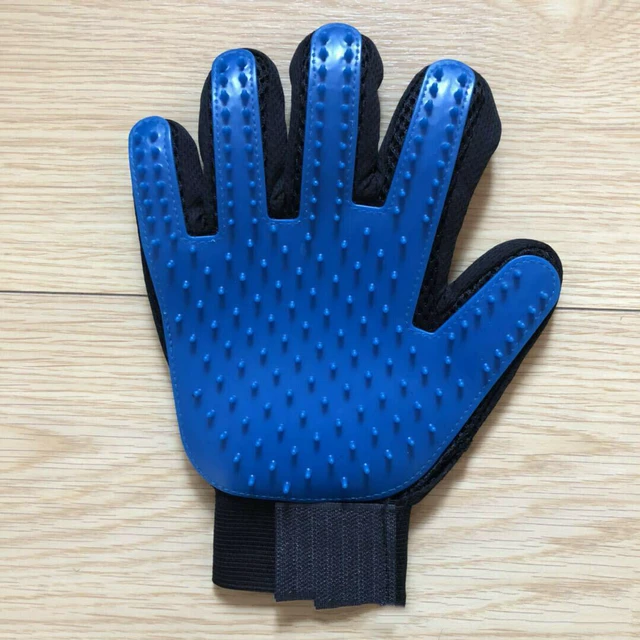 Alt view image 2 of 7 - Pet Dog Cat Deshedding Brush Grooming Glove Massage Hair Fur Removal(2 Pairs)