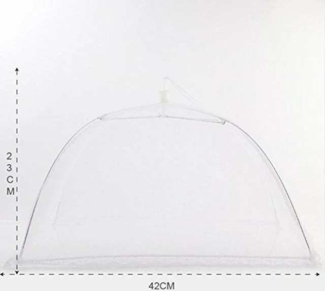 Alt view image 3 of 5 - Set of 4 Pop Up Mesh Screen Food Cover Tents White - Keep Out Flies, Bugs, Mosqu