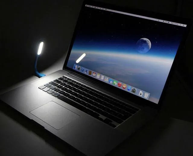 Alt view image 7 of 7 - 10 PCS Flexible Bright Mini USB LED Light Lamp for Notebook Laptop Desk Reading
