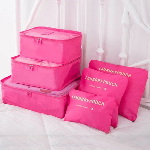 Main image of 9Pcs Waterproof Clothes Storage Bags Packing Cube Travel Luggage Organizer Pouch
