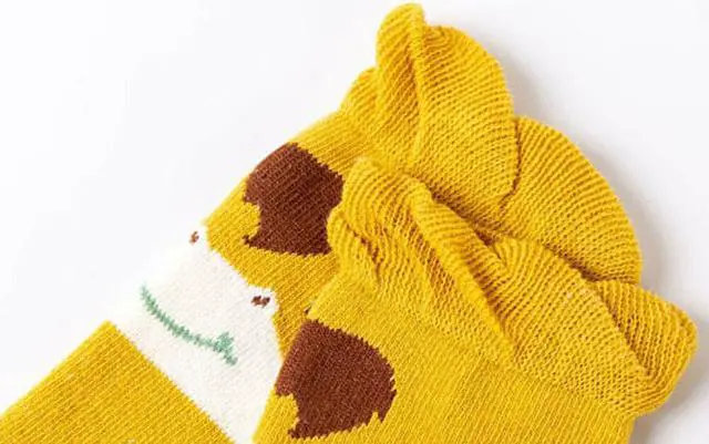 Alt view image 4 of 4 - 3 Pairs Baby Unisex Anti Slip Non Skid Newborn Knee High Long Stockings Socks (Elephant)