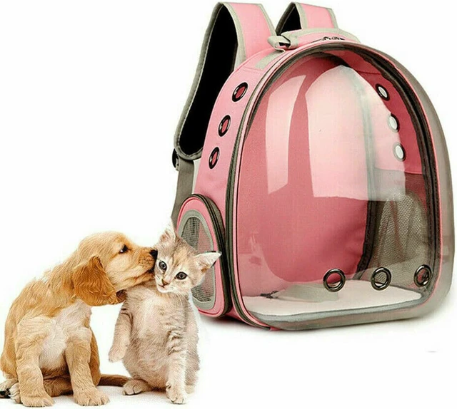 Alt view image 7 of 7 - Astronaut Pet Cat Dog Puppy Carrier Backpack Travel Bag Case Capsule Fullview