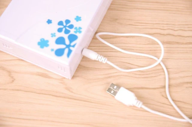 Alt view image 7 of 7 - Mini Portable Bladeless USB Desktop Handheld Air Conditioner Cooler Cooling Fan