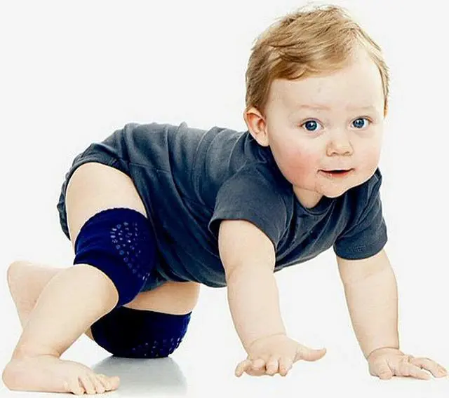 Alt view image 6 of 7 - Baby Crawling Knee Pads Safety Anti-slip Walking Leg Elbow Protectors( Dots, 8 Pairs)