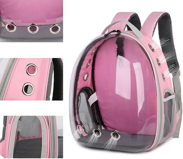 Alt view image 4 of 7 - Astronaut Pet Cat Dog Puppy Carrier Backpack Travel Bag Case Capsule Fullview