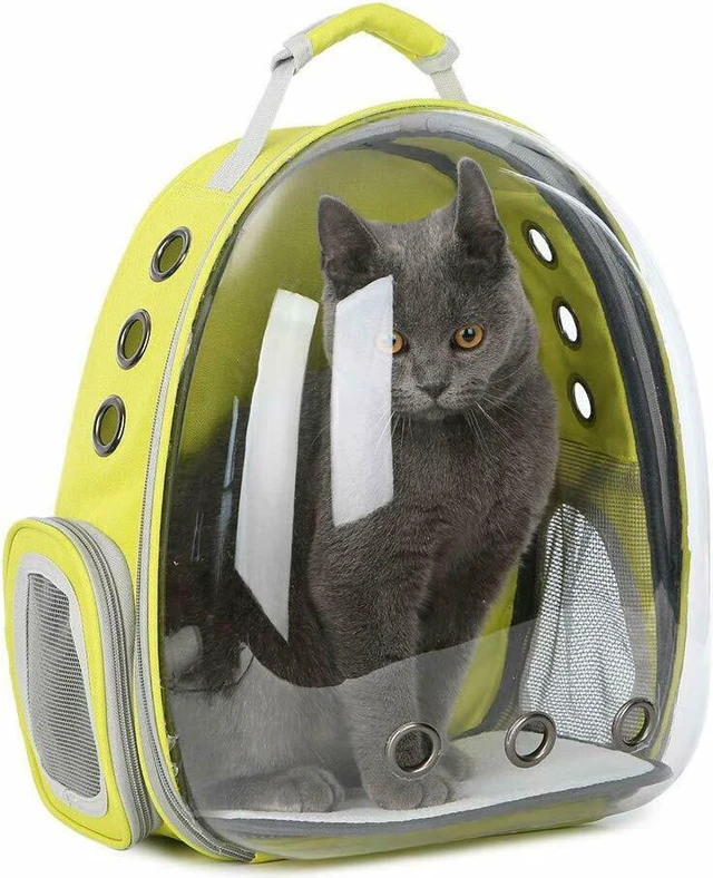 Alt view image 5 of 7 - Astronaut Pet Cat Dog Puppy Carrier Backpack Travel Bag Case Capsule Fullview