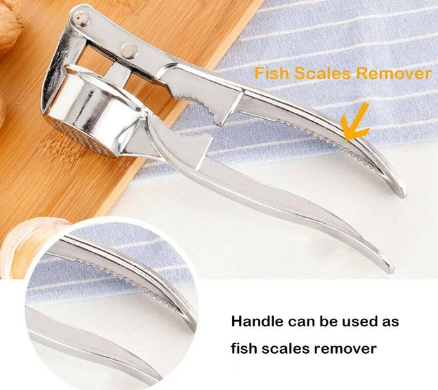 Alt view image 7 of 7 - 4-in-1 Garlic Ginger Walnut Press Crusher Mincer Chop Squeeze Bottle Opener