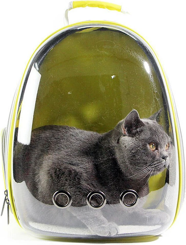 Alt view image 7 of 7 - Astronaut Pet Cat Dog Puppy Carrier Backpack Travel Bag Case Capsule Fullview