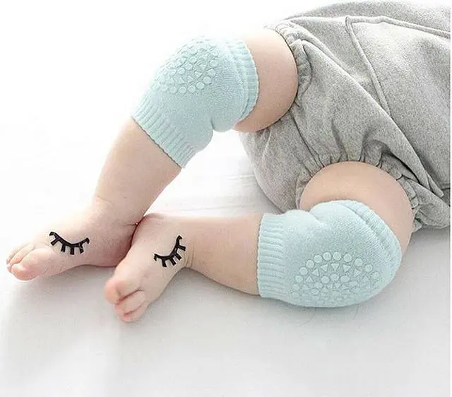 Alt view image 4 of 7 - Baby Crawling Knee Pads Safety Anti-slip Walking Leg Elbow Protectors( Dots, 8 Pairs)