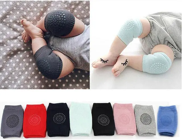 Main image of Baby Crawling Knee Pads Safety Anti-slip Walking Leg Elbow Protectors( Dots, 8 Pairs)