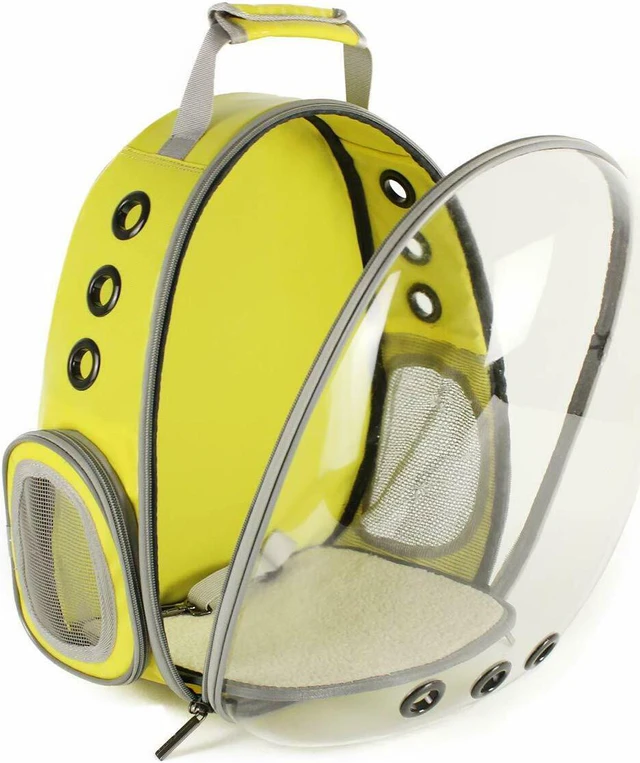 Alt view image 2 of 7 - Astronaut Pet Cat Dog Puppy Carrier Backpack Travel Bag Case Capsule Fullview