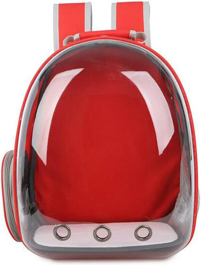 Alt view image 3 of 7 - Astronaut Pet Cat Dog Puppy Carrier Backpack Travel Bag Case Capsule Fullview