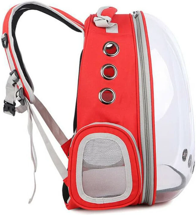 Alt view image 5 of 7 - Astronaut Pet Cat Dog Puppy Carrier Backpack Travel Bag Case Capsule Fullview